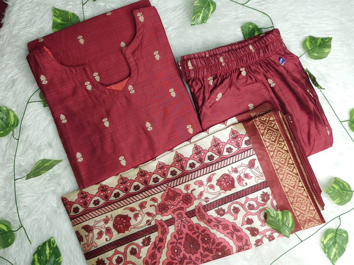 3-Piece · Chanderi